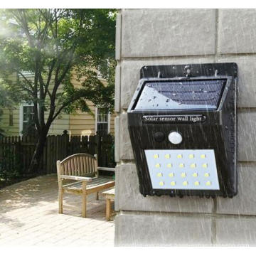 LED Flashlight Outdoor Sensor Wall Waterproof Solar Garden Street Light